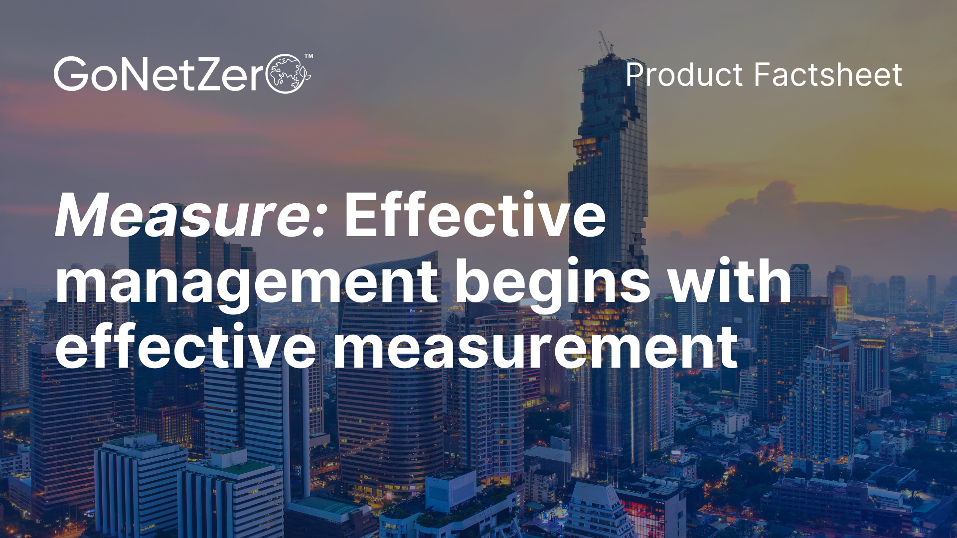 Measure Factsheet